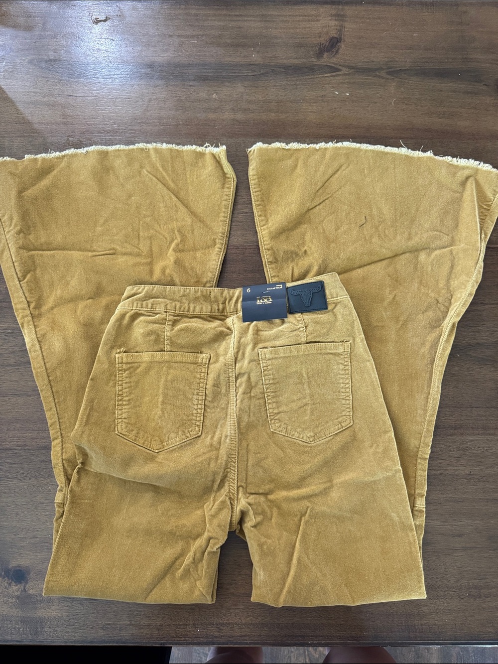 Women’s Mustard Corduroy Flared Jeans
